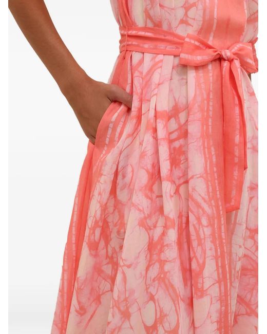 Zimmermann Pink Indra Maxi Dress