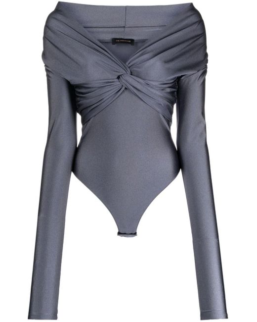 The Andamane Gray Kendall Off-shoulder Bodysuit