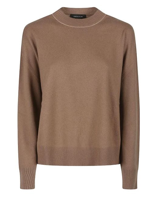 Fabiana Filippi Brown Cashmere Jumper