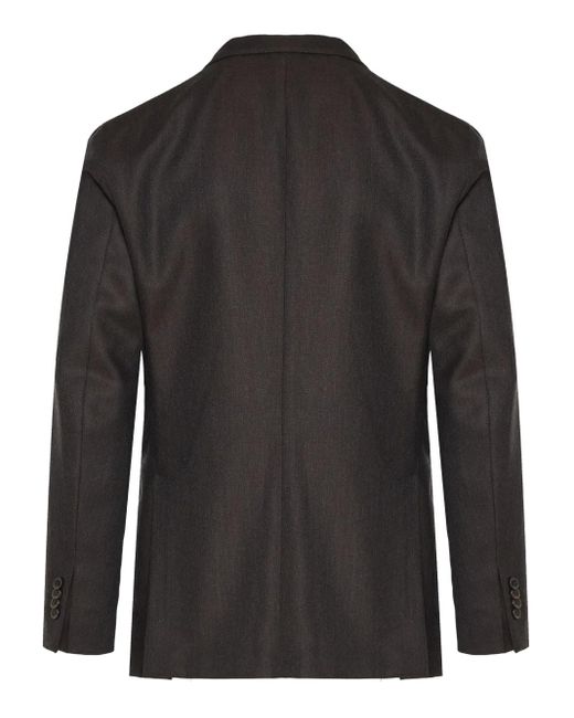 Boglioli Black Notched Lapel Pocket Jacket for men