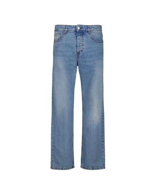 AMI Blue Jeans Classic Fit Cotton for men
