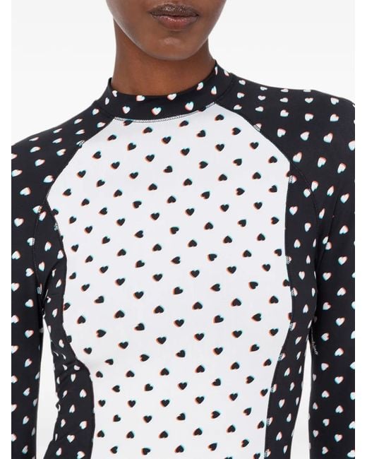 Love Moschino Blue Printed Technical Jersey Dress