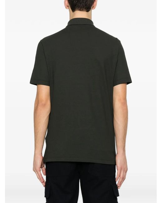 Zanone Black Short-Sleeves Polo Shirt for men