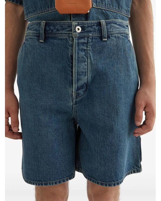 Pantalones vaqueros cortos rectos Jil Sander de hombre de color Blue