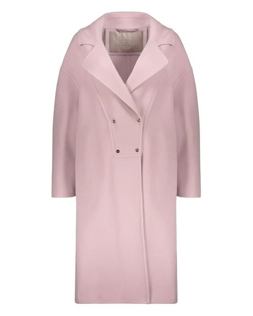 Herno Pink Double-Breasted Coats