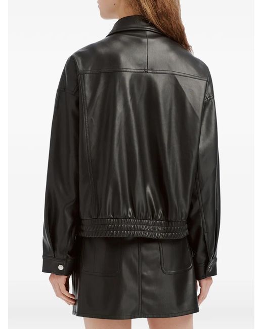 B+ AB Black Elasticated-Hem Jacket