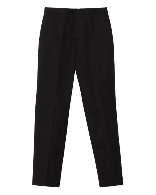 Fabiana Filippi Black Concealed-Fastening Straight Trousers