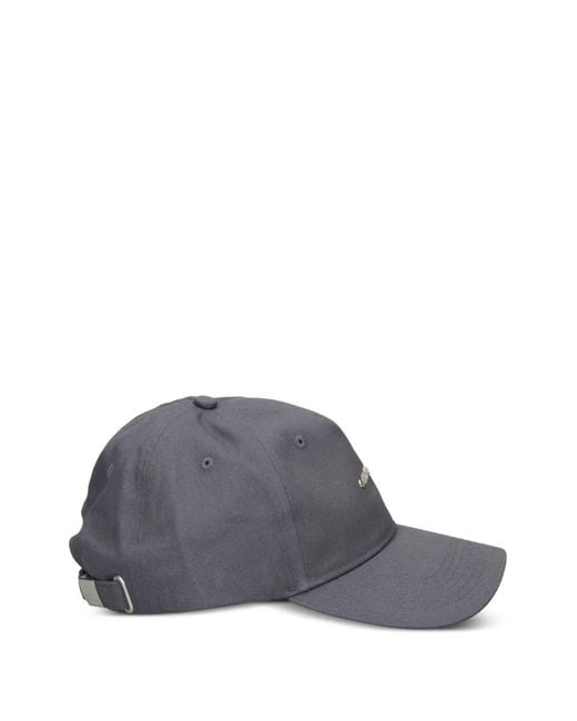 Calvin Klein Gray Logo-Plaque Baseball Cap for men