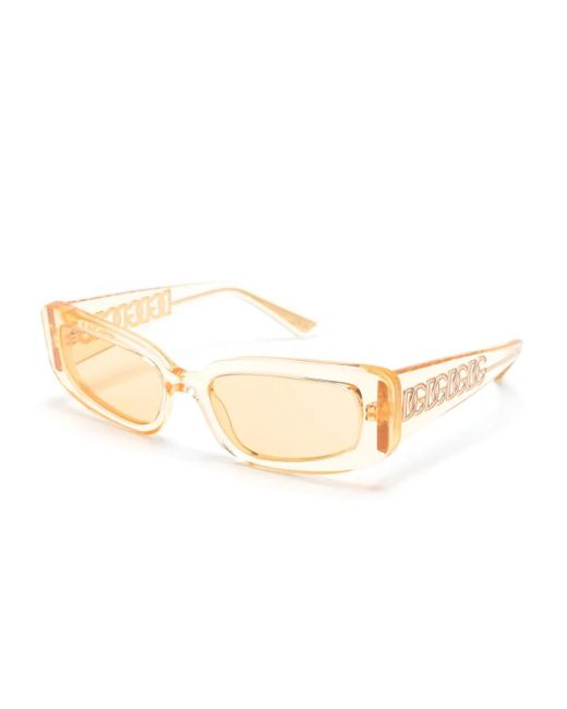 Dolce & Gabbana Natural Rectangle-Frame Sunglasses