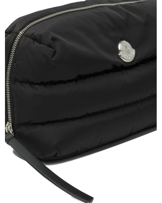 Moncler Black Caradoc Quilted Make Up Bag
