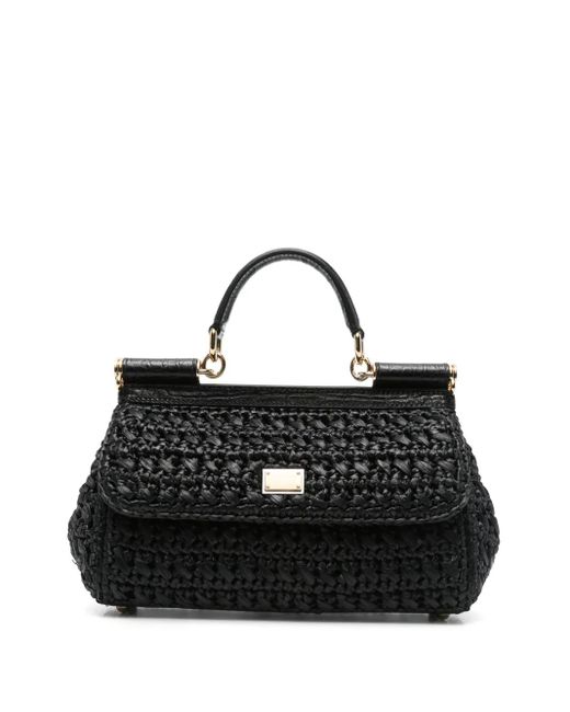 Dolce & Gabbana Elongated Sicily ハンドバッグ Black