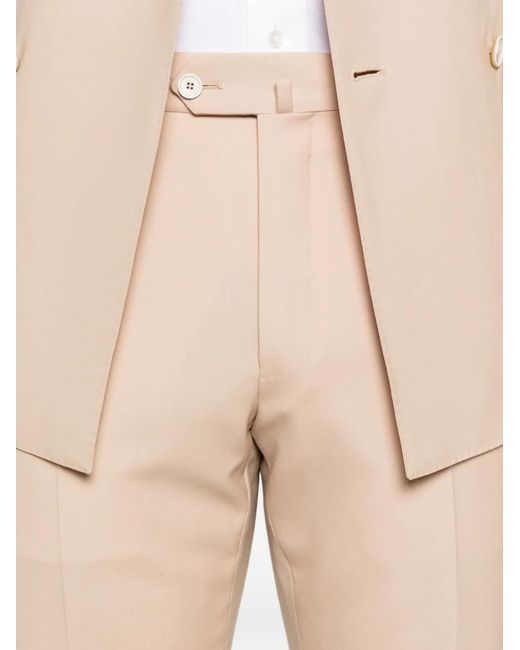 Caruso Pink Double-Breasted Suit for men