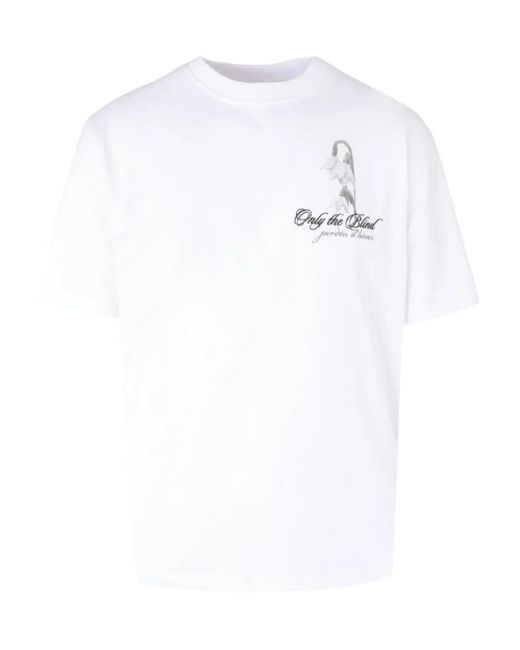 Only the Blind White Frosted Blossom T-Shirt for men
