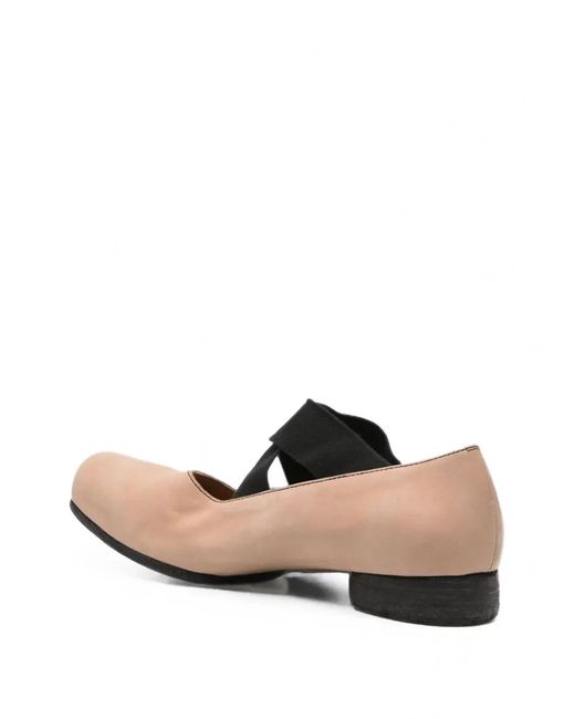Uma Wang White Cross-Strap Square-Toe Pumps