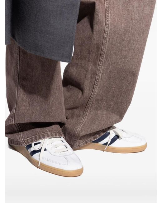 Adidas White Spezial Three-Stripe Lace-Up Fastening Sneakers for men