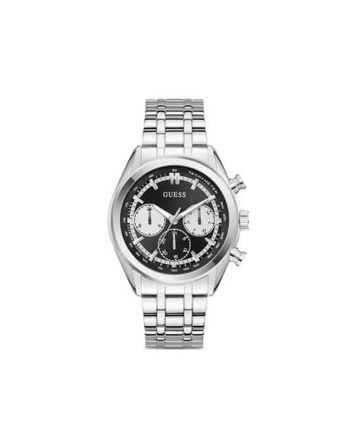 メンズ Guess クロノグラフ クォーツ 44Mm White