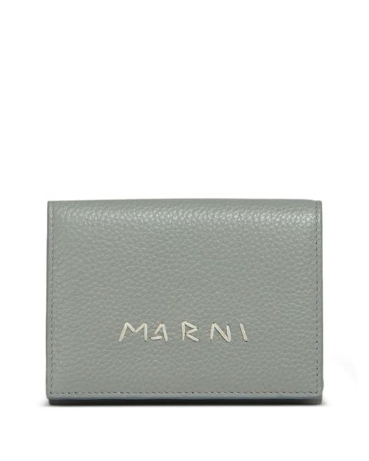 Marni Leather Wallet Gray