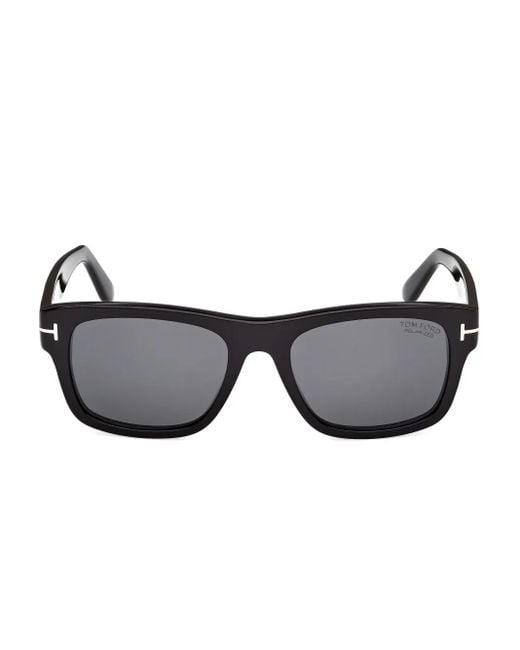 Tom Ford Black Rectangle-Frame Sunglasses for men