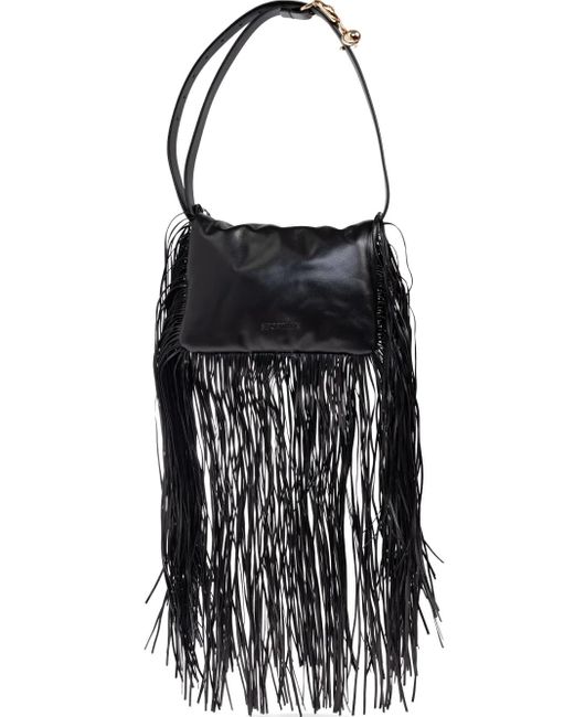 Bolso de hombro con flecos Sportmax de color Black