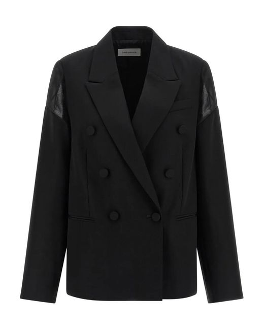 ARMARIUM Black Sveva Double-Breasted Blazer