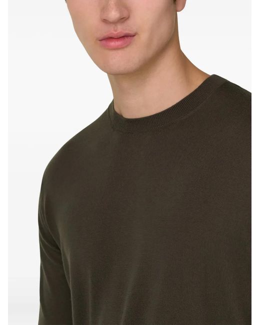 Boggi Green Crew Neck Knitwear for men