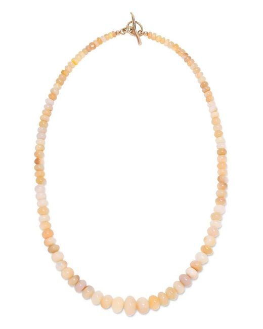 Lizzie Fortunato White 14kt Gelbgoldhalskette mit Opal