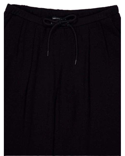 James Perse Black Drawstring Track Pants
