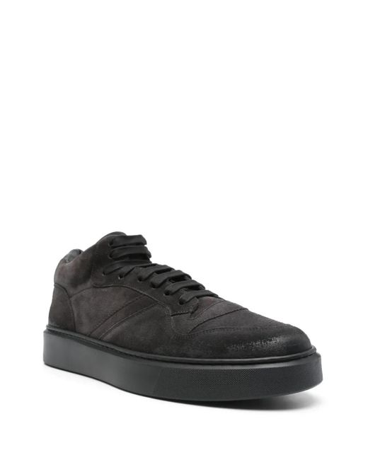 Doucal's Black Suede Sneakers for men