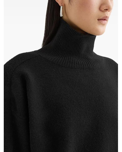 Jil Sander Black High-Neck Sweater