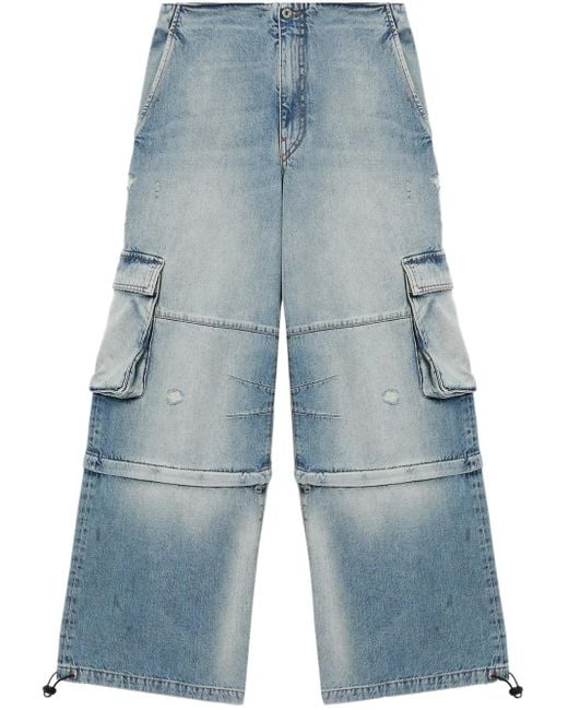 we11done Blue Cargo Jeans