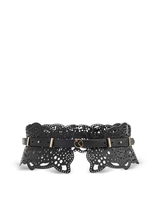 Saiid Kobeisy Black Leather Belt