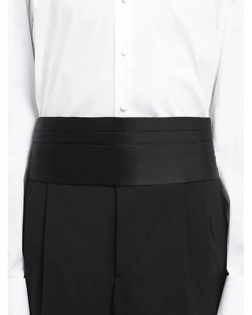 Prada Black Satin Tuxedo Cummerbund for men