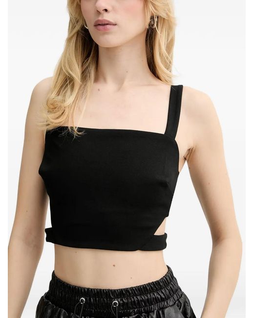 Guess Cropped Top in het Black