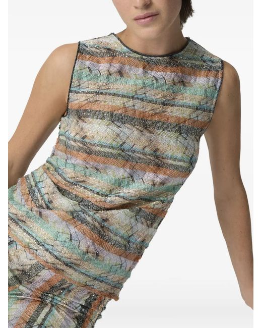 Missoni Gray Striped Top