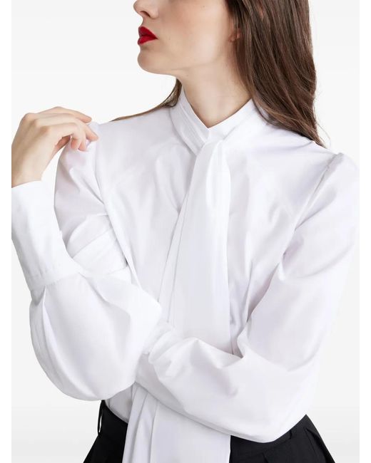 Patou White Bow Shirt