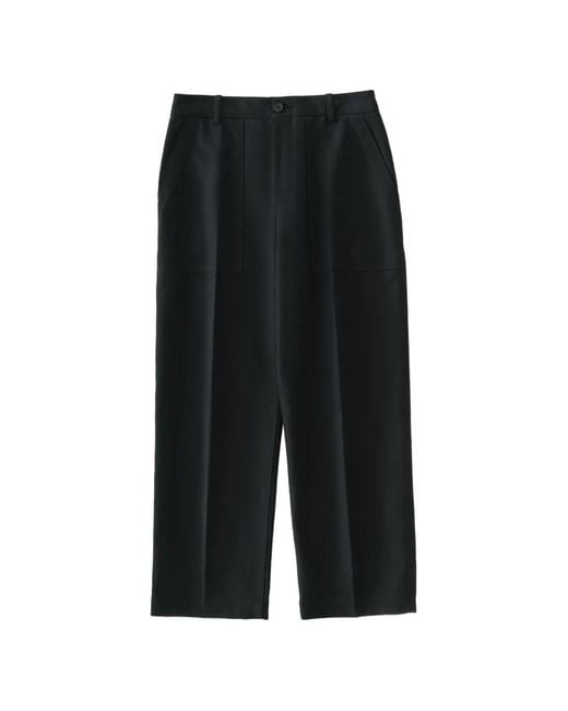 Studio Nicholson Black Balos Slant-Pockets Trousers for men