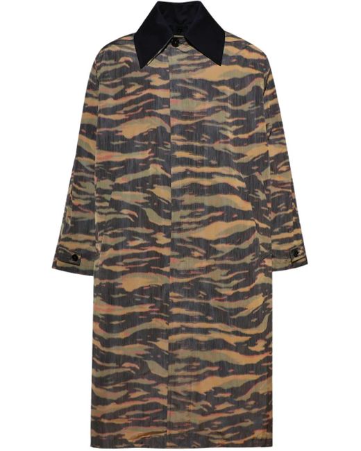 Jil Sander Mantel Mit Camouflage-Print in Brown für Herren