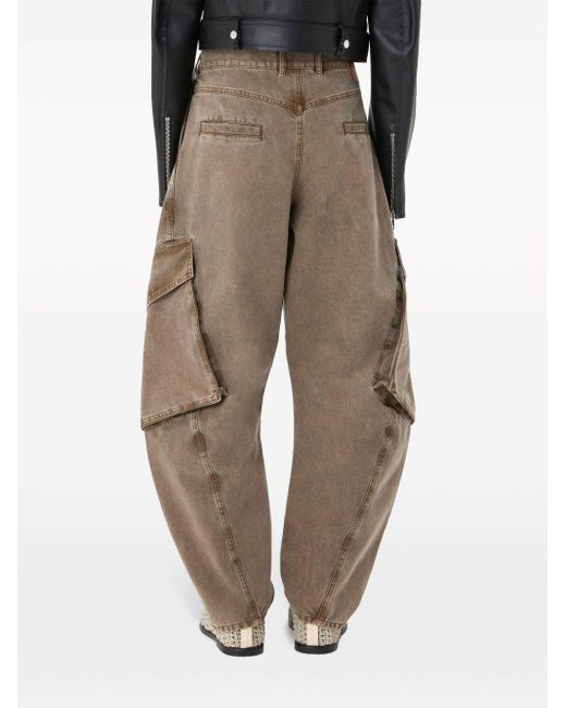 J.W. Anderson Natural Twisted Cargo Jeans