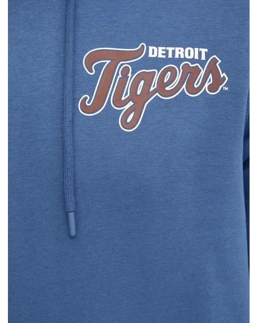 '47 Blue Detroit Tigers Graphic-Print Hoodie for men