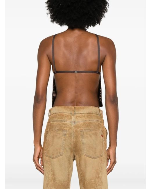 DIESEL Brown T-Wilight Top