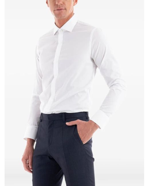 Manuel Ritz White Buttoned Shirt for men