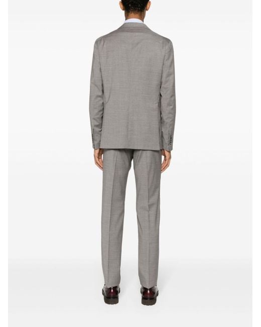 Tagliatore "montecarlo" Suit In Gray Wool Twill for men