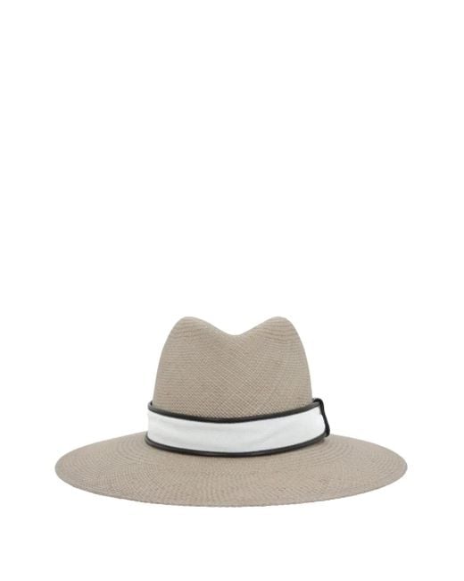 Chapeau Fedora Femme Brunello Cucinelli - Couronne Grise - Taille S - Feutre - Neuf Avec étiquettes