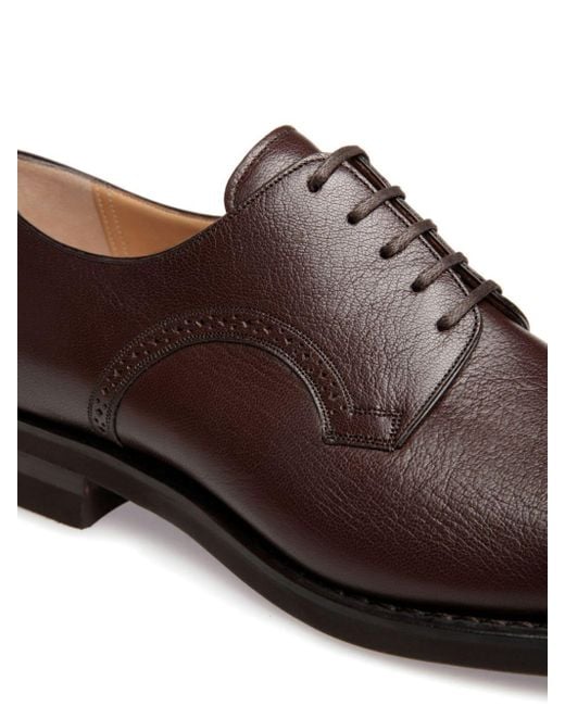 Bally Brown Scrible Oxford Shoes for men