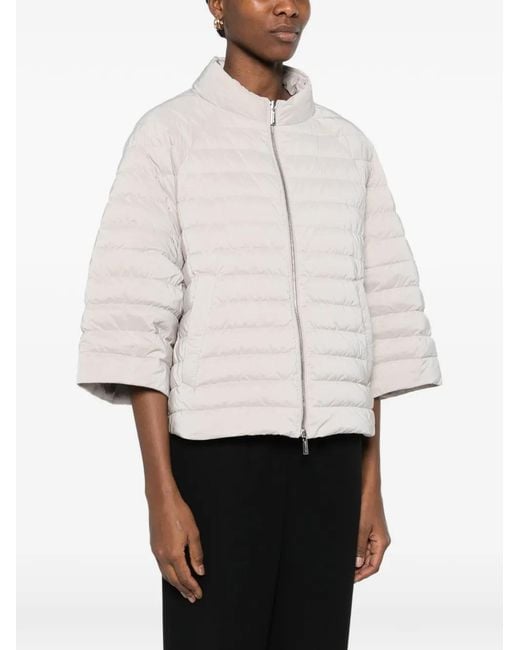 Moorer White Zip Jacket