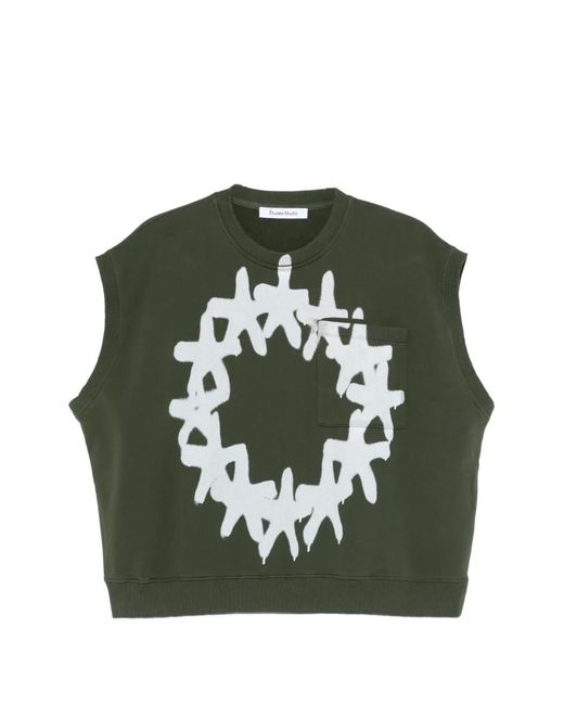 Etudes Studio Green Europa Sleeveless Sweatshirt