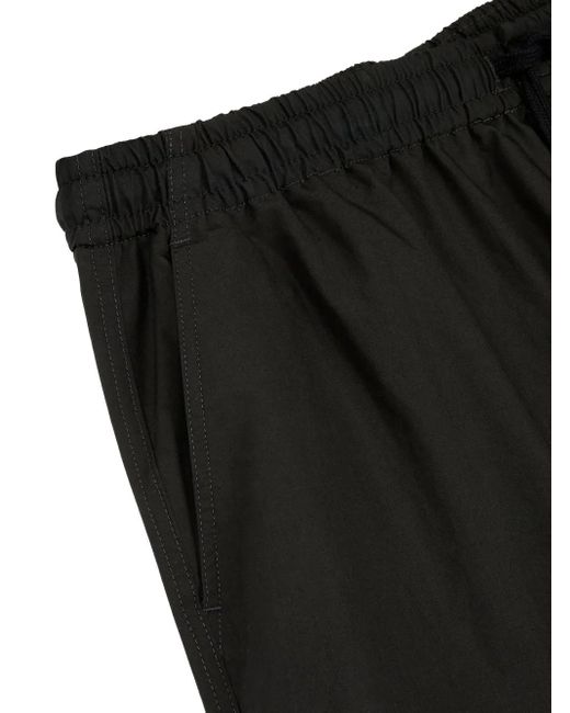MAN ON THE BOON. Black Parachute Trousers for men