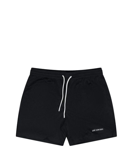 Aimé Leon Dore Black Logo-Print Shorts for men