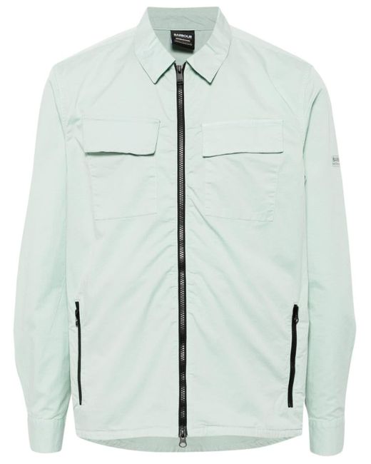 Barbour Green Parson Cotton-blend Shirt Jacket for men