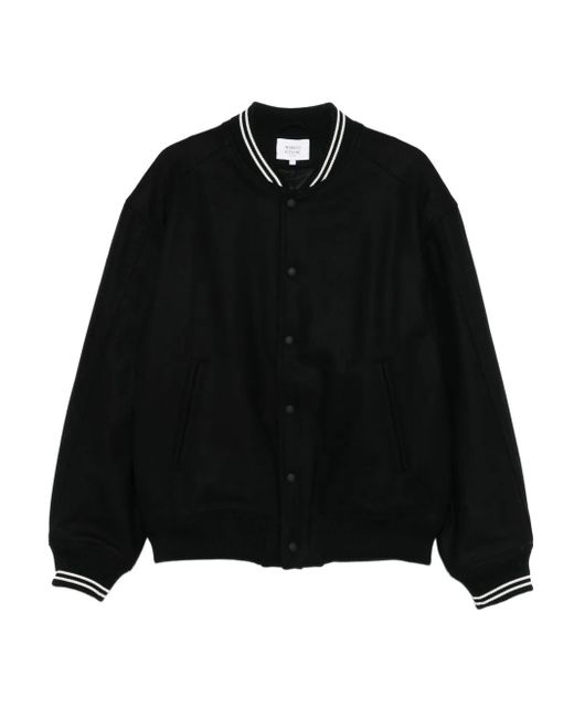Chaqueta Con Botones Con Ribete De Canalé Maison Kitsuné de hombre de color Black